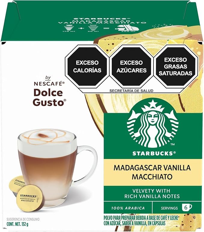 Starbucks Dolce Gusto Vainilla Macchiato 12 Cápsulas de Café